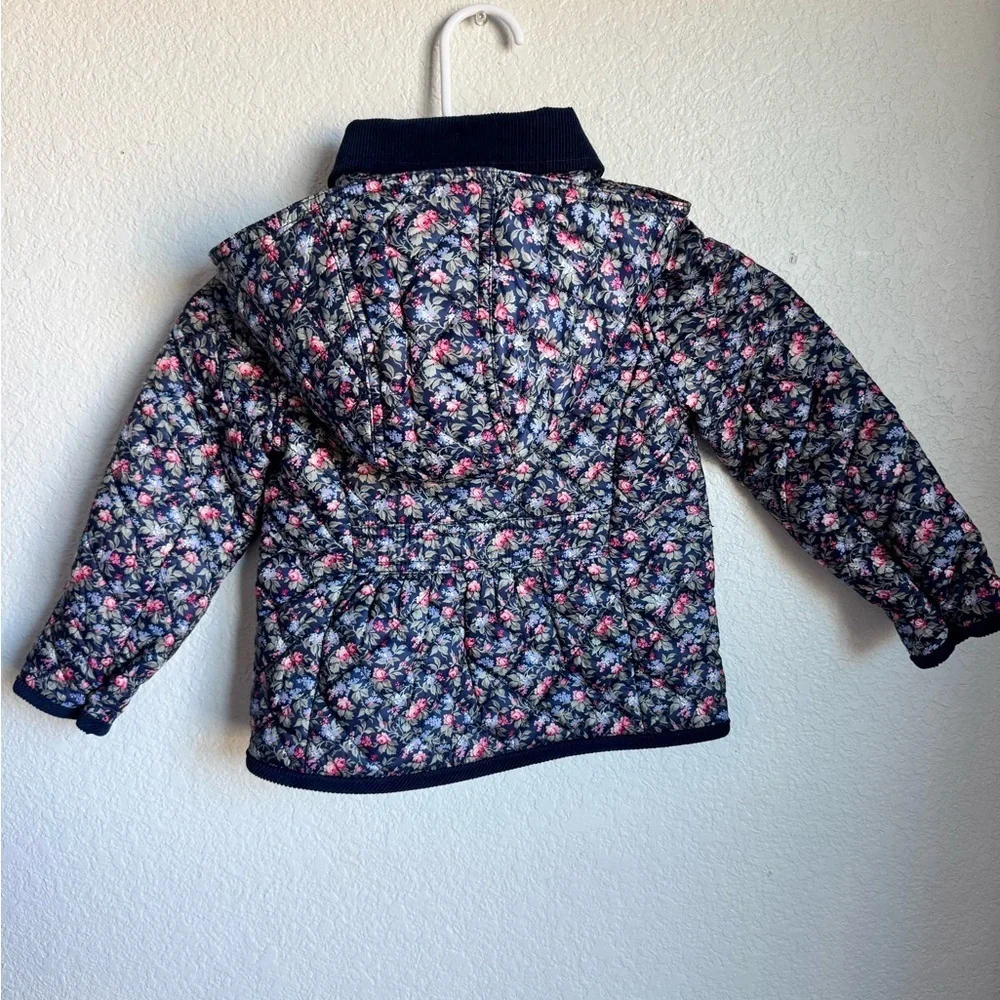 Ralph Lauren Kids Floral Hooded Barn Jacket